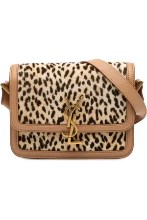 Saint Laurent 2021 Small Calf Hair Leopard Print Solferino Satchel In Box crossbody bag
