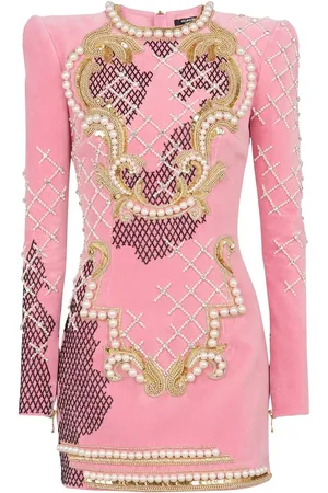 Balmain Embroidered mini dress