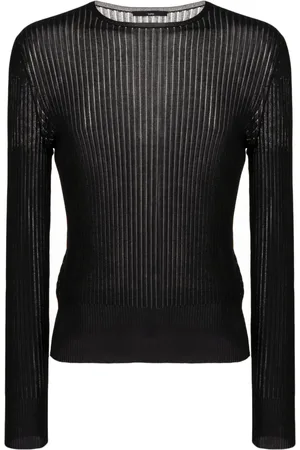 SAPIO Semi-sheered long-sleeve T-shirt