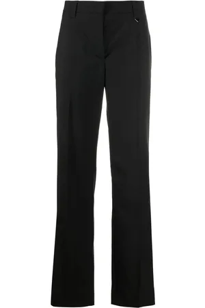 Prada Tailored logo-plaque trousers