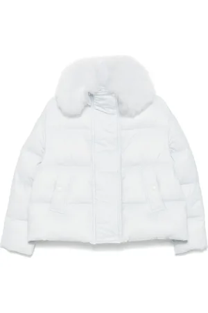 YVES SALOMON Faux-fur detail puffer jacket