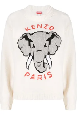 Kenzo Elephant intarsia jumper