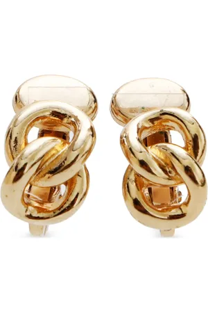 Dior Curb-link clip-on earrings