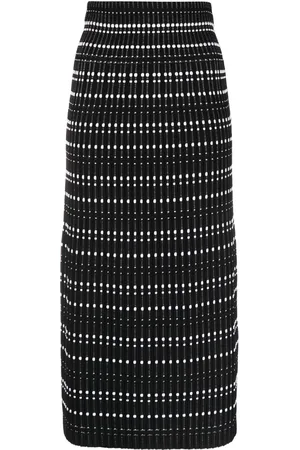 Alexander McQueen Fitted midi skirt