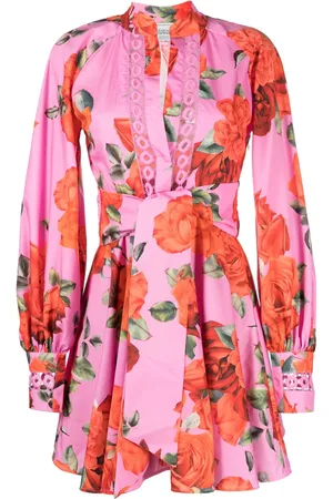 Forte Dei Marmi Floral-print belted cotton dress