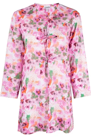 Ganni Floral-print tunic