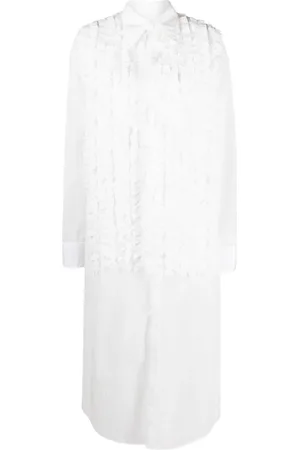 Christopher John Rogers Ruffled maxi shirtdress
