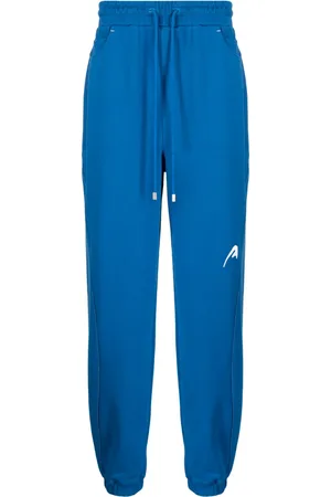 Ader Error Logo-embroidered drawstring cotton trousers