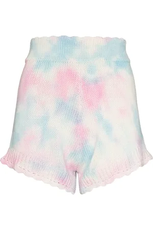 LOVESHACKFANCY Karissa knitted tie-dye shorts