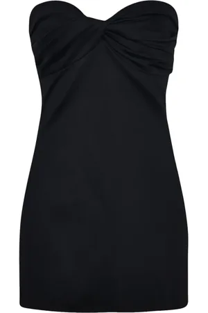 ROSETTA GETTY Twist-detail strapless top