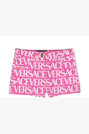 VERSACE All-over logo-print shorts