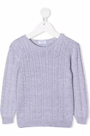 SIOLA Cable-knit cotton jumper