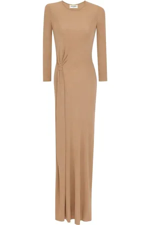 Saint Laurent Knot-detail maxi dres