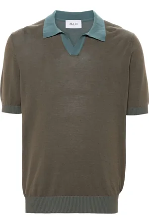 D4.0 Split-neck polo shirt