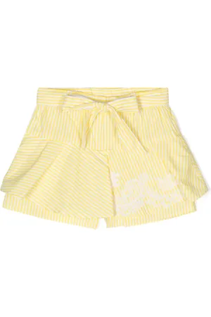 ERMANNO SCERVINO Layered-design striped shorts