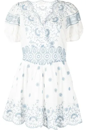 LOVESHACKFANCY Valente broderie-anglaise mini dress