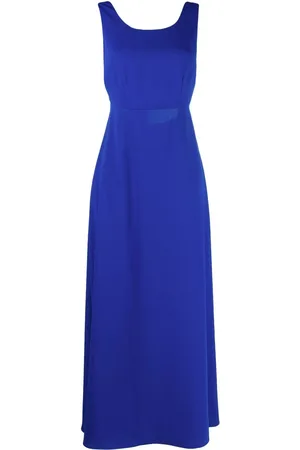 P.A.R.O.S.H. Bow-fastening cut-out ankle-length dress