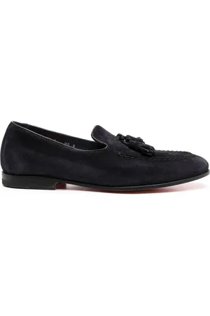 santoni Tassel-embellished flat loafers
