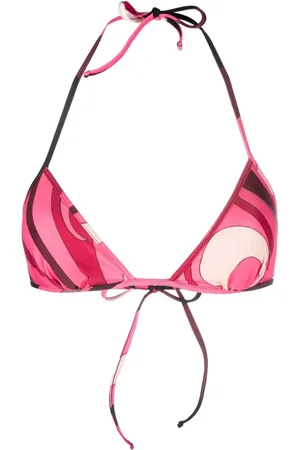 Puccini Marmo-print bikini top
