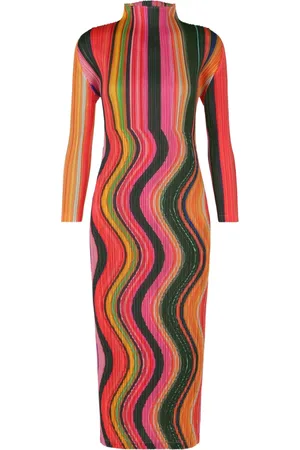 PLEATS PLEASE ISSEY MIYAKE Warp midi dress