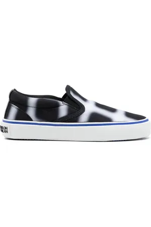 MARCELO BURLON Geometric-pattern slip-on sneakers