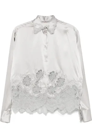 ERMANNO SCERVINO Lace-appliqué shirt