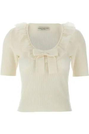 Alessandra Rich Ruffle T-shirt