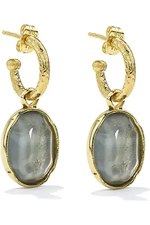 Goossens Cabochons hoop earrings