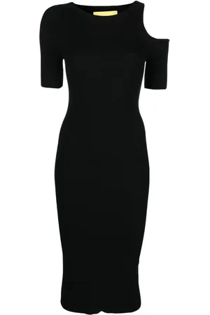 AERON Cut-out ribbed midi dress
