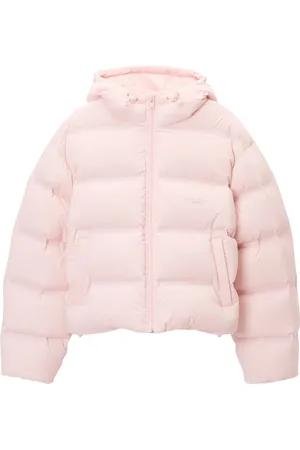 Alexander Wang Logo-jacquard cropped puffer jacket