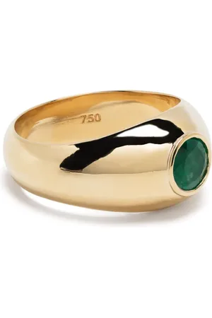 Shay Emerald signet ring