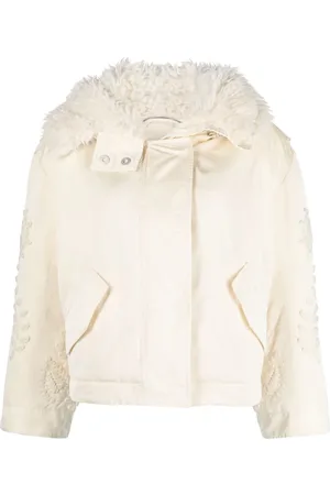 ERMANNO SCERVINO Hand-embroidered hooded down jacket