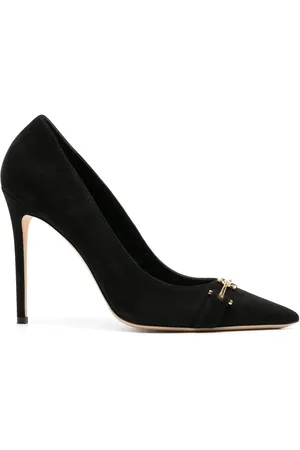 Elisabetta Franchi 105mm horsebit-detail suede pumps