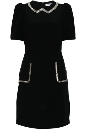 DICE KAYEK Crystal-embellished mini dress