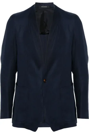 TAGLIATORE Single-breasted linen blazer