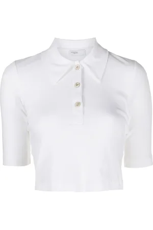 ROSETTA GETTY Cropped shortsleeved polo shirt