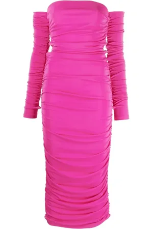The Andamane Off-shoulder ruched maxi dress