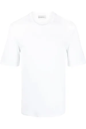 LANEUS Round neck cotton T-shirt