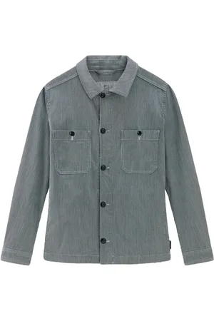 Woolrich Stripe-print cotton overshirt