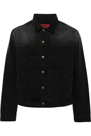 424 FAIRFAX Logo-patch denim jacket