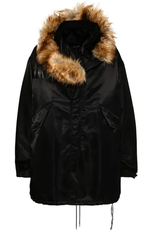 MASTERMIND Logo print parka coat