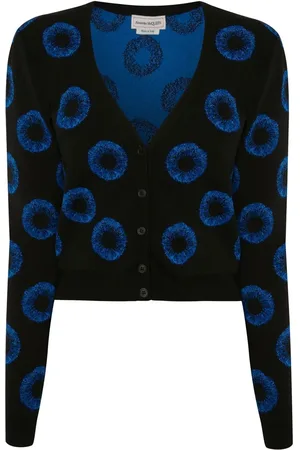 Alexander McQueen All-over knitted iris cardigan