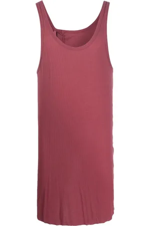 11 BY BORIS BIDJAN SABERI U-neck rust tank top