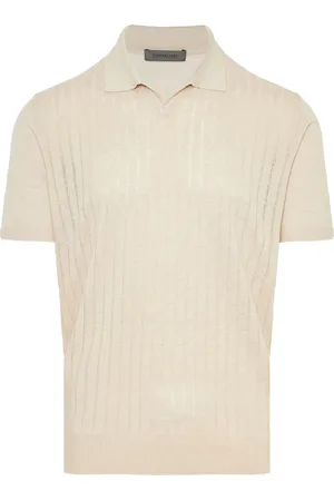 corneliani Linen polo shirt