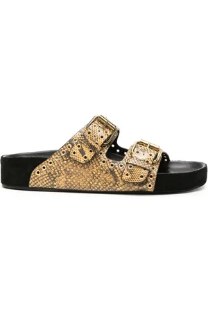 Isabel Marant Lennyo lizard-skin leather sandals