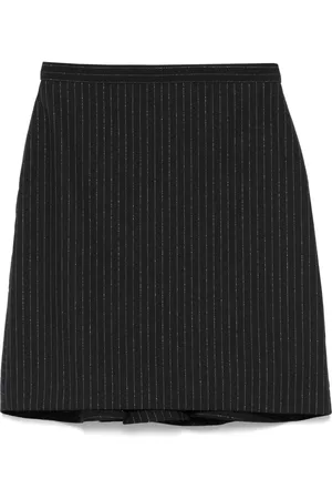 ミニスカート Alexander Mcqueen Black Wool Gabardine Mini Skirt McQueen Wool Gabardine Skirt in Black | Lyst