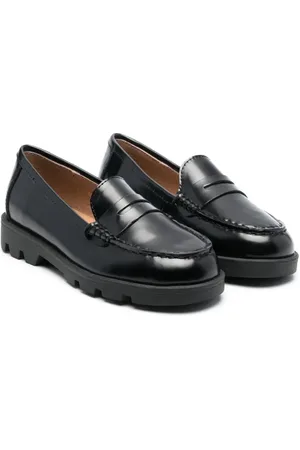 AGE OF INNOCENCE Chunky leather penny loafers