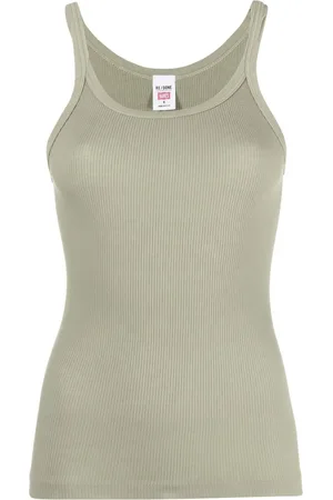 RE/DONE Ribbed-knit tank top