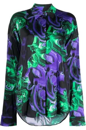 Msgm Graphic-print long-sleeve shirt