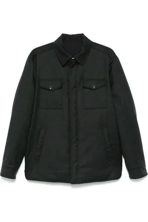 CANALI Reversible wool jacket